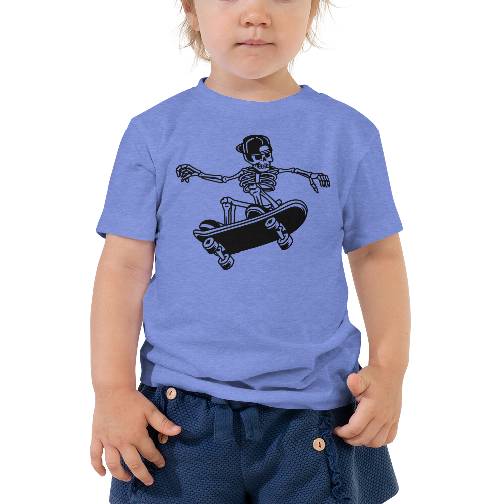Skater Skeleton Toddler T-Shirt