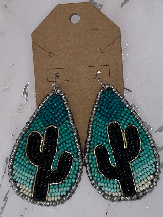 Cactus Dangle Earrings